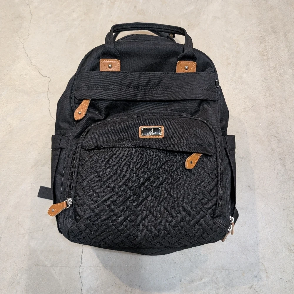 Babbleroo Diaper Bag Black